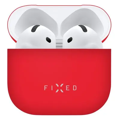 FIXED Silky silikonové pouzdro pro Apple AirPods 4 červené