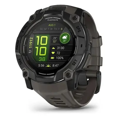 Garmin Instinct 3 – 50 mm, AMOLED, Black s charcoal páskem Černá