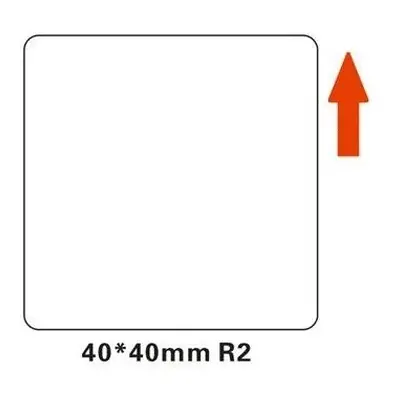 Niimbot štítky R 40x40mm 180ks pro B21, B3S, B1 bílé