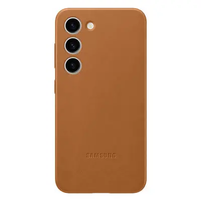 Samsung Leather Case Galaxy S23, Camel