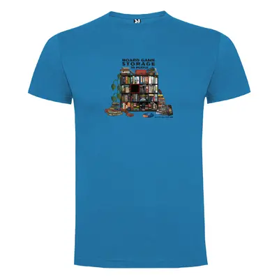 TLAMA games T-shirt "Storage 3D Puzzle" Barva: Azurová modrá, Velikost: XL