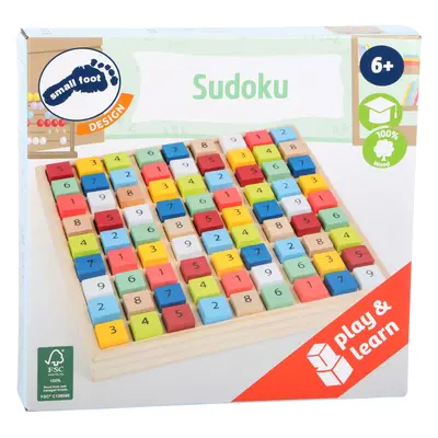 Small Foot Dřevěné sudoku barevné kostičky