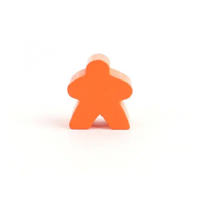 TLAMA games Dřevěné figurky klasický meeple 16 mm (20 ks) Barva: Oranžová