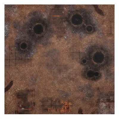 Gamemat.eu Herní podložka 4'x4' (122 x 122 cm) - různé motivy Barva: Fallout zone