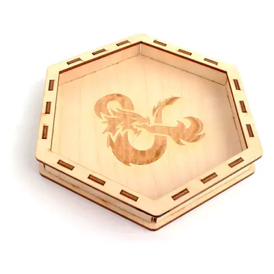 Myší Doupě Dice Tray - Dřevěný Motiv: Dračí