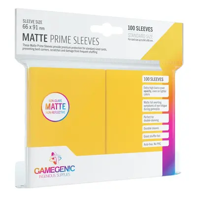 Gamegenic Matte Prime Sleeves Yellow (100 obalů) - Obaly na karty