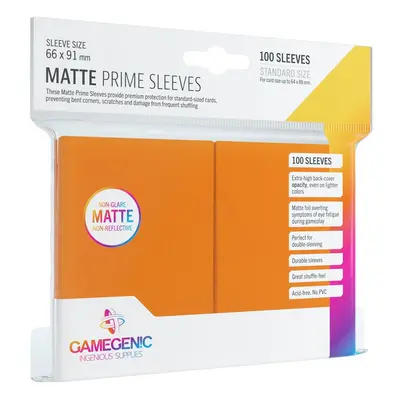 Gamegenic Matte Prime Sleeves Orange (100 obalů) - Obaly na karty