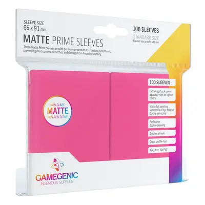 Gamegenic Matte Prime Sleeves Pink (100 obalů) - Obaly na karty