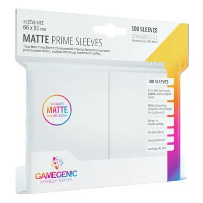 Gamegenic Matte Prime Sleeves White (100 obalů) - Obaly na karty