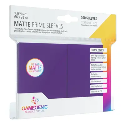 Gamegenic Matte Prime Sleeves Purple (100 obalů) - Obaly na karty