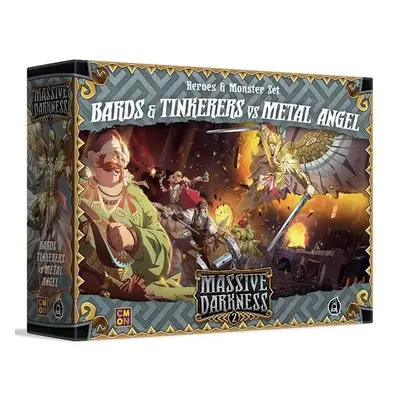 Cool Mini Or Not Massive Darkness 2: Heroes & Monster Set – Bards & Tinkerers vs Metal Angel