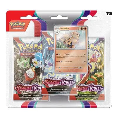 Nintendo Pokémon TCG: Scarlet & Violet (SV01) - 3 Blister Booster Varianta: Arcanine