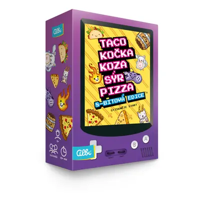 Albi Taco, kočka, koza, sýr, pizza: 8-bitová edice