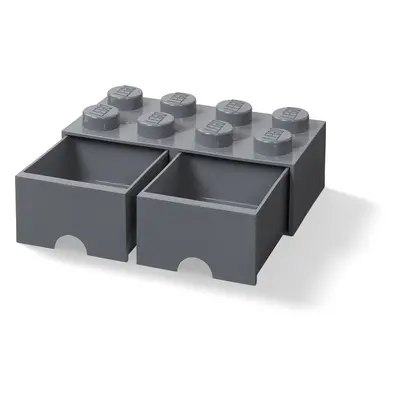 LEGO Storage LEGO úložný box 8 s šuplíky Varianta: Box tmavě šedá