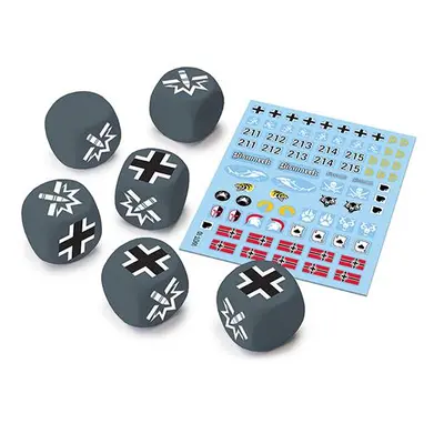 Gale Force Nine World of Tanks Miniatures Game - German Dice and Decals