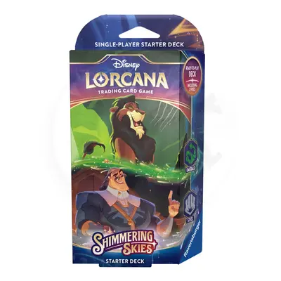 Ravensburger Disney Lorcana: Shimmering Skies - Starter Deck Emerald & Steel