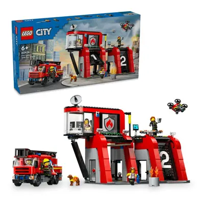 LEGO LEGO® Hasičská stanice s hasičským vozem 60414