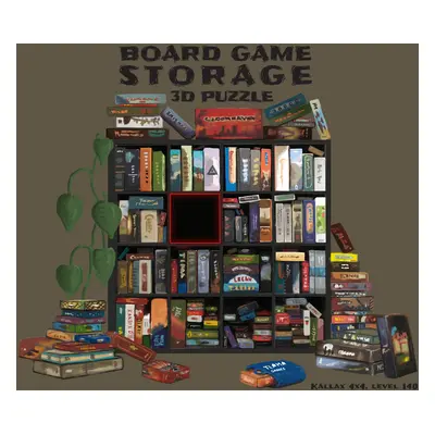 TLAMA games Poškozené - T-shirt "Storage 3D Puzzle" (Hnědá, S)