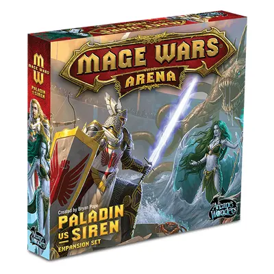 Arcane Wonders Mage Wars Arena: Paladin vs Siren Expansion Set