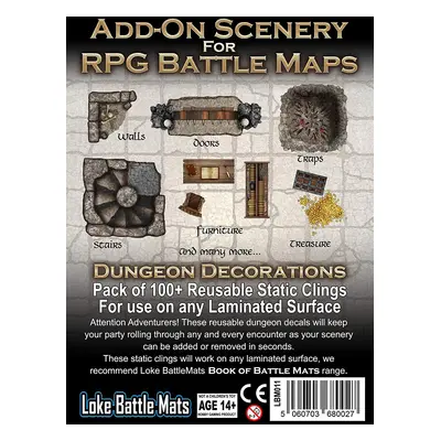 Loke Battle Mats Add-On Scenery for RPG Maps - Dungeon Decorations