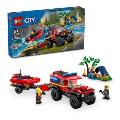 LEGO LEGO® Hasičský vůz 4x4 a záchranný člun 60412