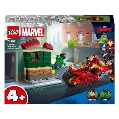 LEGO LEGO® Marvel Iron Man s motorkou a Hulk 76287