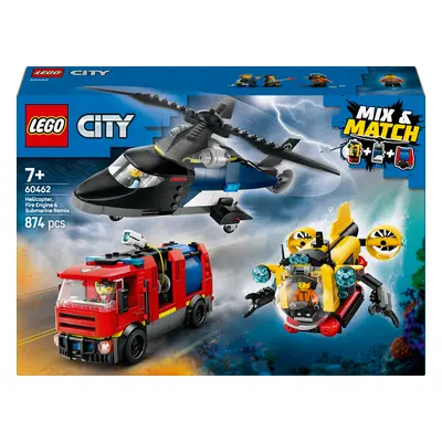 LEGO LEGO® City Remix: Helikoptéra, hasičský vůz a ponorka 60462