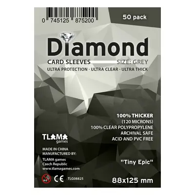 TLAMA games Obaly na karty Diamond Grey: "Tiny Epic" (88x125 mm)