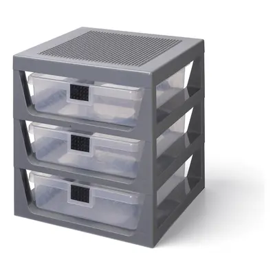 LEGO Storage LEGO organizér se třemi zásuvkami Varianta: Organizér šedá