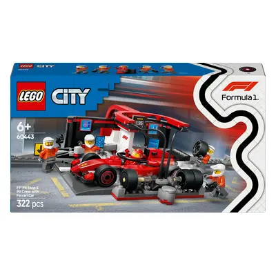 LEGO LEGO® City Zastávka v boxech F1® a personál s vozem Ferrari 60443