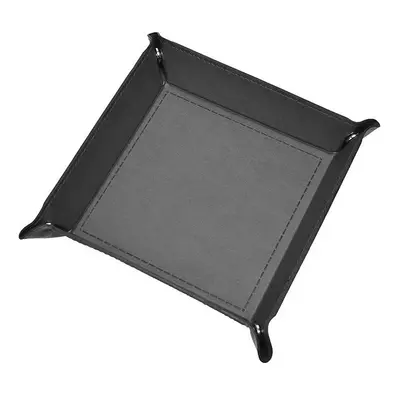 TLAMA games Dice Tray - Tác na kostky, koženka (skládací) Barva: Černá