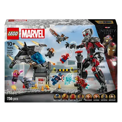 LEGO LEGO® Marvel Akční bitva – Captain America: Občanská válka 76314