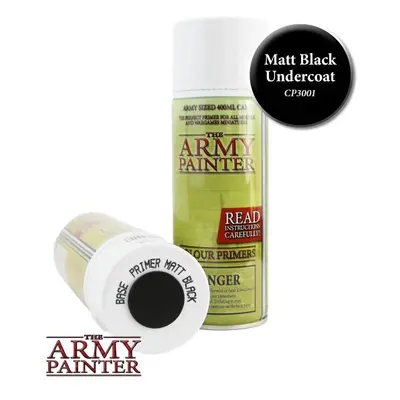 Army Painter - Base Primer - Matt Black Spray 400ml