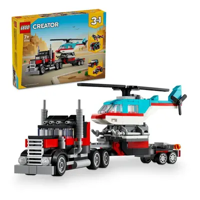 LEGO LEGO® Náklaďák s plochou korbou a helikoptéra 31146