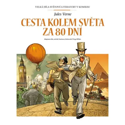 Slovart Cesta kolem světa za 80 dní - Velká díla světové literatury v komiksu