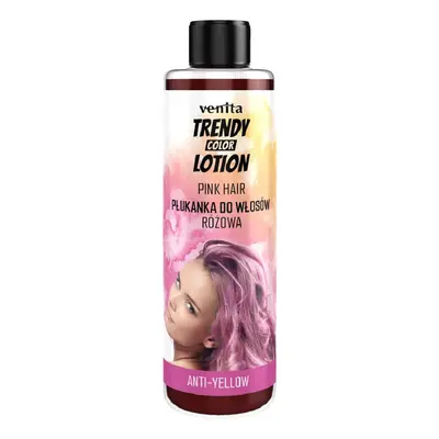 Venita Salon Anti-Yellow Color Revitalizing Lotion - tónovací voda na vlasy, 200 ml PINK - růžov