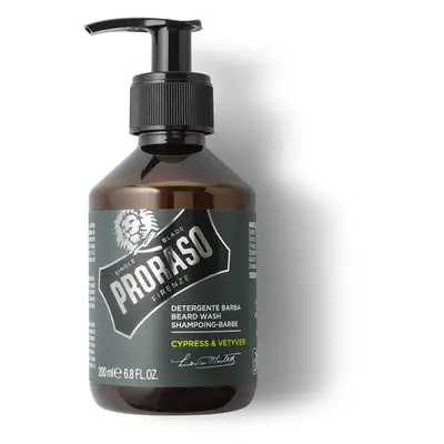 Proraso Beard Wash Cypress and Vetyver - šampon na bradu s vůní cypřiše a vetiveru, 200 ml