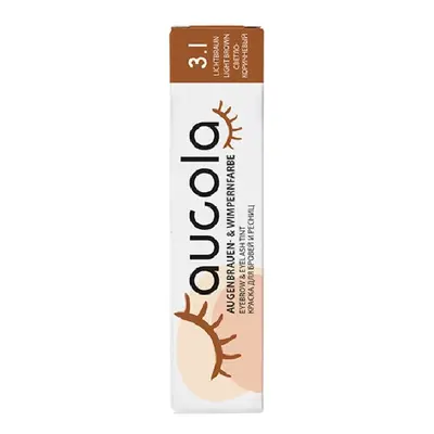 Aucola Eyebrow and Eyelash Tint - profesionální barva na obočí a řasy, 15 ml 3.1 Light Brown - s