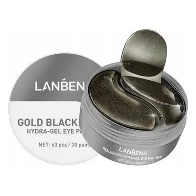 Lanbena HydraGel Eye Patches - hydrogelové plátky pod oči, 60 ks/bal Black Gold Pearl - černo zl