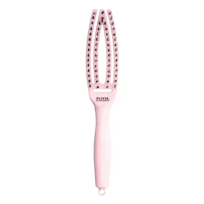 Olivia Garden FingerBrush Pastel Pink - kartáče na foukání/rozčesávání vlasů v pastelově růžové 