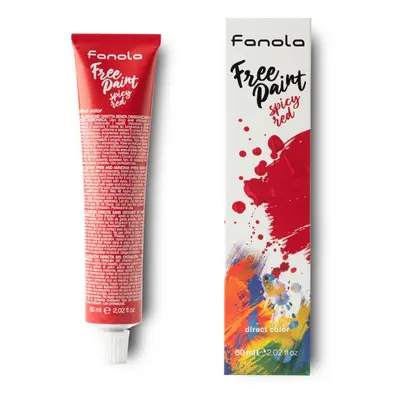 Fano Free Paint - semipermanentní barvy na vlasy, 60 ml Spicy Red - červená