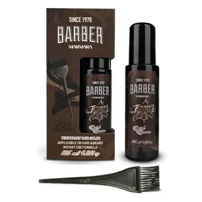 Marmara Barber Temporary Hair Color - barva na vlasy a bradu, 125 ml Dark Brown - tmavě hnědá