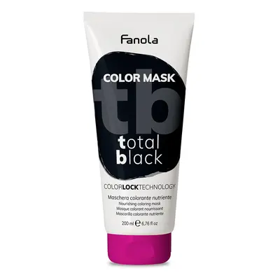 Fanola Color Mask - barevné masky Total Black (černá), 200 ml