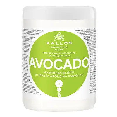 Kallos Avocado Pre-shampoo mask - intenzivní výživná maska před použitím šampónu, 1000 ml