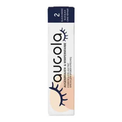 Aucola Eyebrow and Eyelash Tint - profesionální barva na obočí a řasy, 15 ml 2 Blue-Black - modř