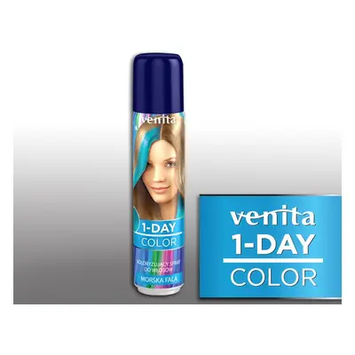 Venita 1- Day color - 1 denní barvicí sprej, 50 ml mořská modrá 2