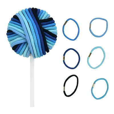 KIEPE Hair Tie Lollipops - gumičky do vlasů ve tvaru lízátka modré, 24 ks