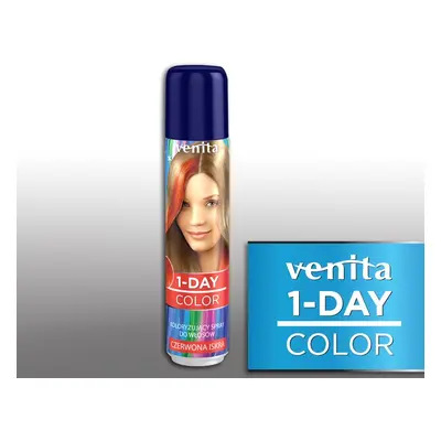 Venita 1- Day color - 1 denní barvicí sprej, 50 ml Červený 4