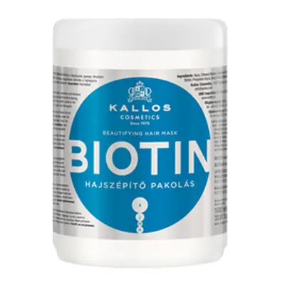 Kallos BIOTIN - maska pro tenké, slabé a lámavé vlasy 1000 ml