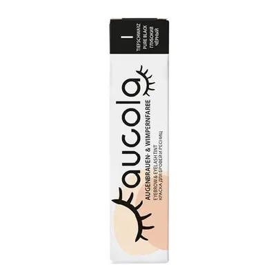 Aucola Eyebrow and Eyelash Tint - profesionální barva na obočí a řasy, 15 ml 1 Pure Black - čern